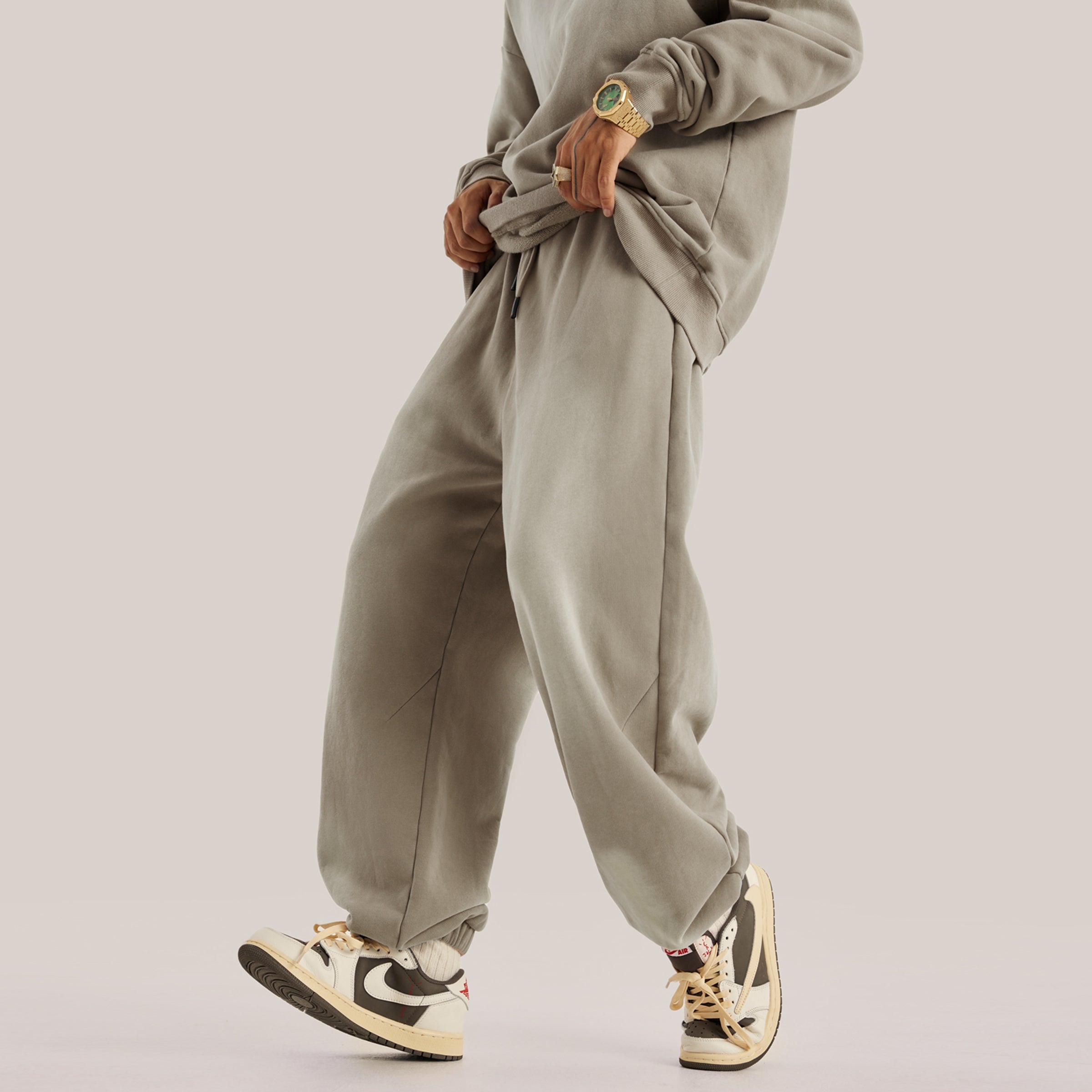 Mixed Color Baggy Track Pants BJ319
